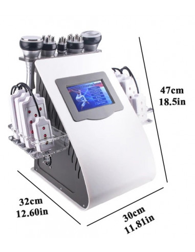 MAQUINA CAVITAÇÃO 6 EM 1 LIPO LASER + RF + VACUO | Virtualvantagem | VRT.001.00066