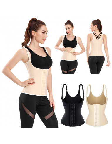 CINTA CORPETE REDUTORA LATEX 9 BARBATANAS | Virtualvantagem | VRT.006.00046