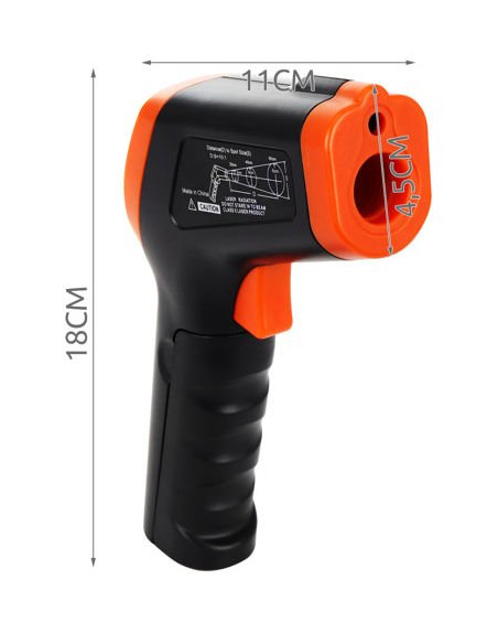 PIROMETRO TERMÔMETRO LASER -50 a -550ºC | Virtualvantagem | VRT.007.00144