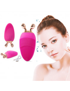 ESCOVA SONICA LIMPEZA + MASSAGEADOR 3D | Virtualvantagem | VRT.002.00147