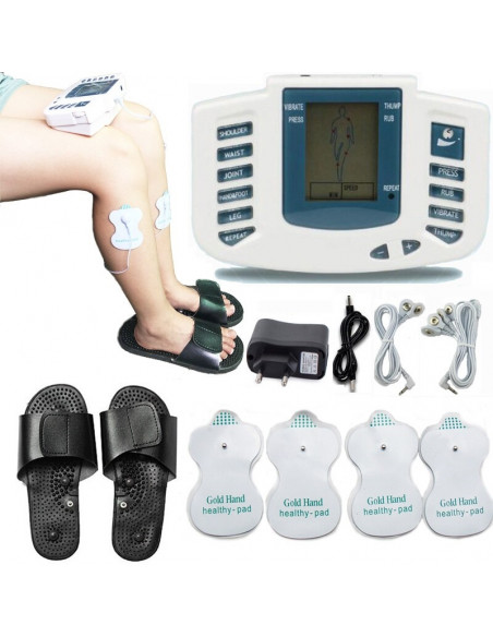 ELETROESTIMULADOR TENS ACUPUNTURA COM CHINELOS | Virtualvantagem | VRT.002.00148