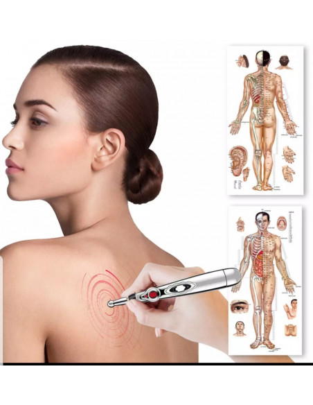 CANETA ACUPUNTURA ELETRICA 3 PONTAS | APARELHOS DE MASSAGEM | Plural Lojas