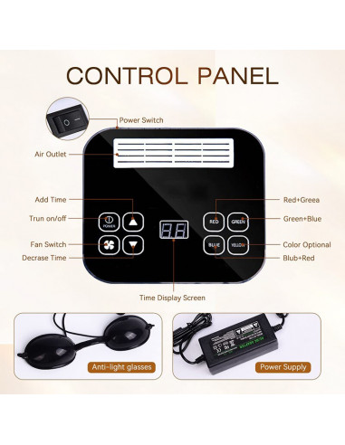 APARELHO FOTOTERAPIA DE LEDS 7 CORES | Virtualvantagem |