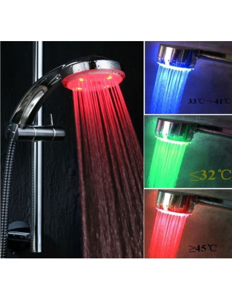 CHUVEIRO COM LEDS MUDA COR TEMPERATURA | Virtualvantagem | VRT.007.00118