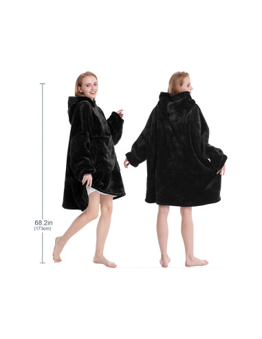 MANTA COM MANGAS E CAPUZ 