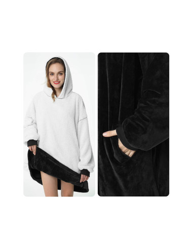 MANTA COM MANGAS E CAPUZ 