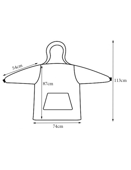 MANTA COM MANGAS E CAPUZ 
