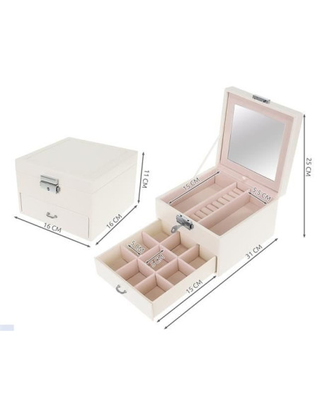 CAIXA PARA JOIAS COM ESPELHO