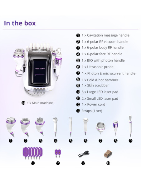 MAQUINA MULTIFUNÇÕES CAVITAÇÃO 10 EM 1