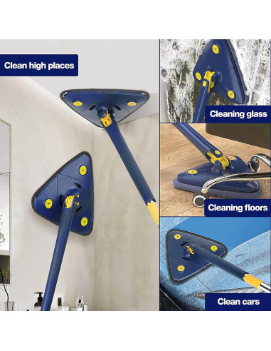 MOPA TRIANGULAR 360% ROTATIVA + 6 RECARGAS