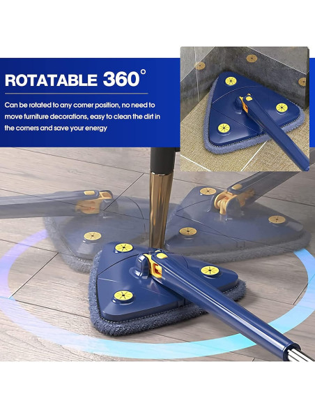 MOPA TRIANGULAR 360% ROTATIVA + 6 RECARGAS