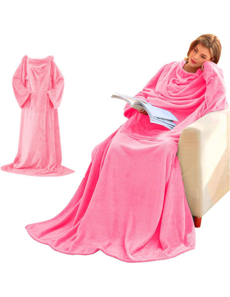 MANTA COM MANGAS ULTRA SUAVE 200CM X 140CM