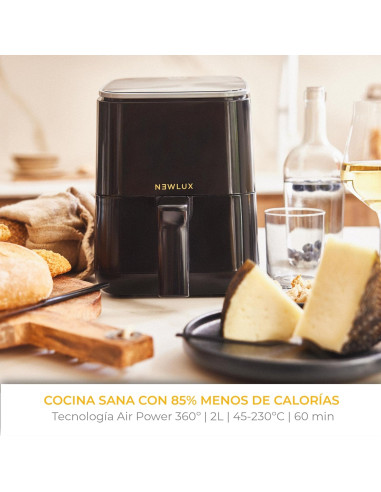 FRITADEIRA AIR POWER NEWLUX V20 PRETO 