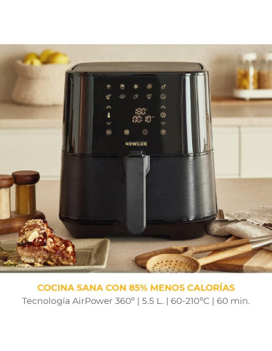 NEWLUX AIR FRYER POWER V55 FRITADEIRA SEM OLEO...