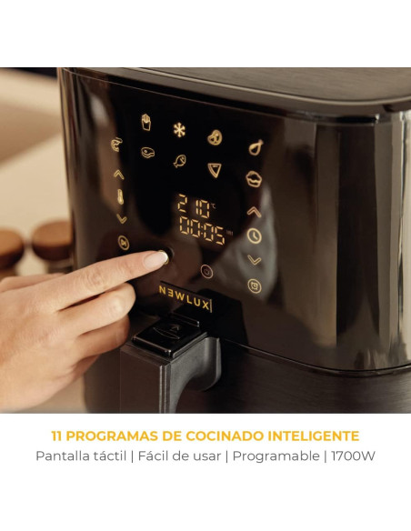 NEWLUX AIR FRYER POWER V55 FRITADEIRA SEM OLEO 5.5L