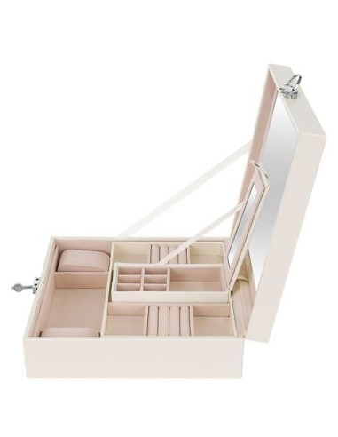 CAIXA GUARDA JOIAS GRANDE COM ESPELHO