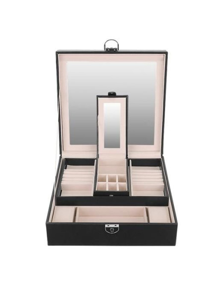 CAIXA GUARDA JOIAS GRANDE COM ESPELHO