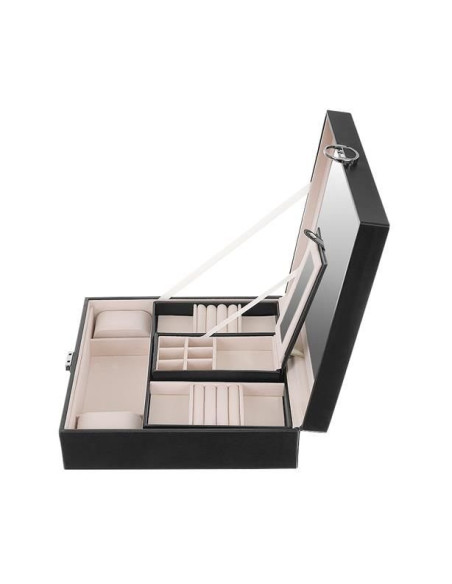 CAIXA GUARDA JOIAS GRANDE COM ESPELHO