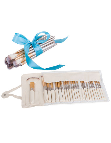 CONJUNTO DE 24 PINCEIS MAQUIAGEM PROFISSIONAIS