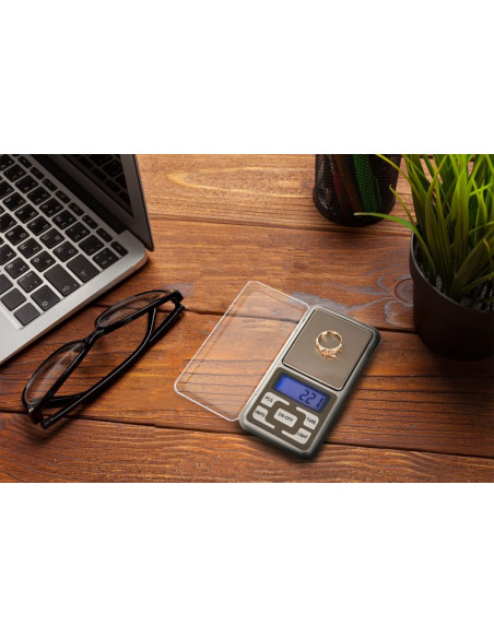 Mini Balança Digital  Precisão 0.1 gr até 500 gramas