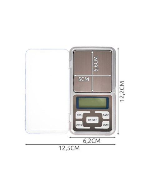 Mini Balança Digital  Precisão 0.1 gr até 500 gramas