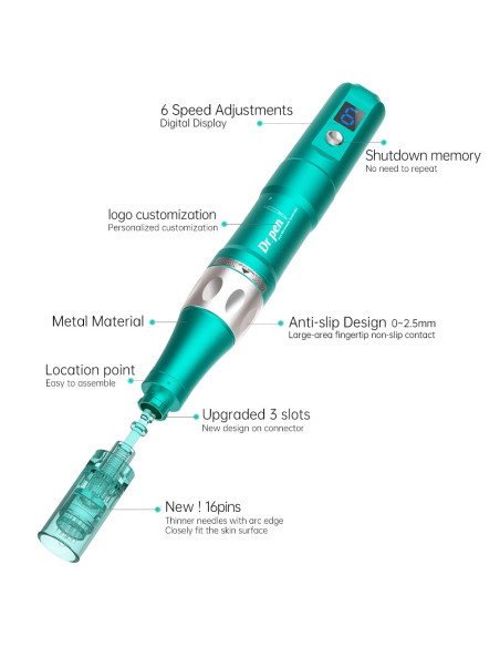Dr Pen Ultima A6S com visor digital e 6 velocidades
