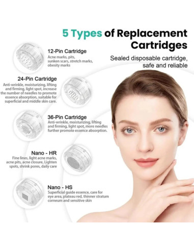CARTUCHOS HYDRA PEN H5 DR.PEN MICRONEEDLLING