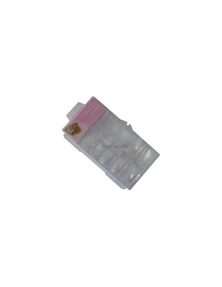 100 tips Cor Transparente 10 x 10 Tamanhos | Virtualvantagem | VRT.003.00041